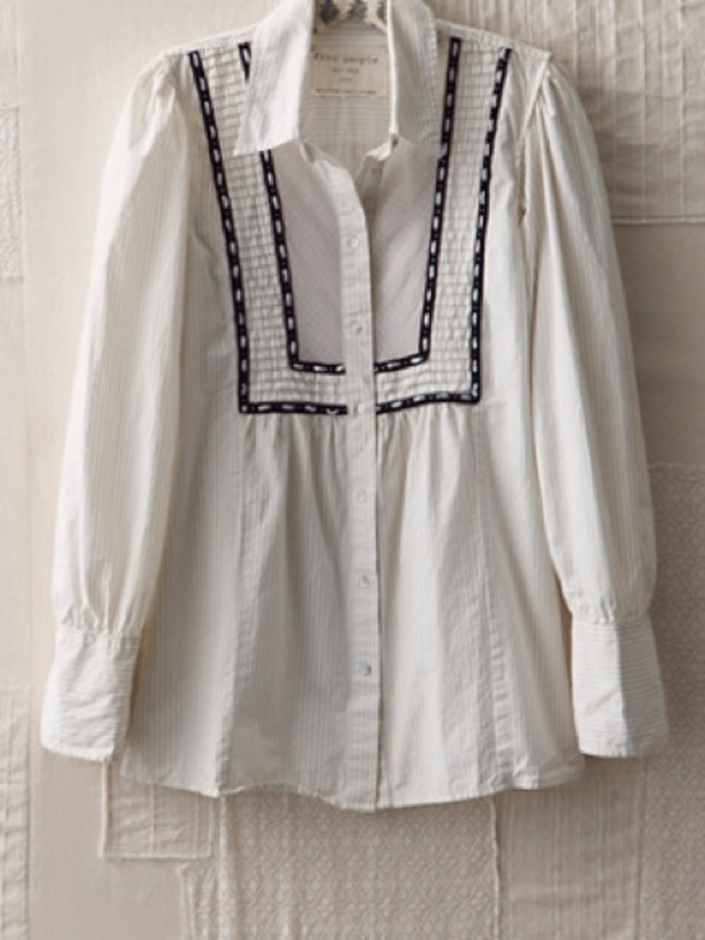 Vintage Free People Button-Down Blouse